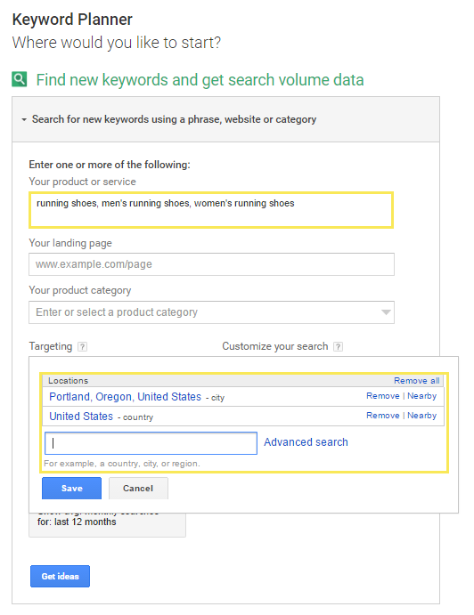 Image of Google Keyword Planner Image of Google Keyword Planner