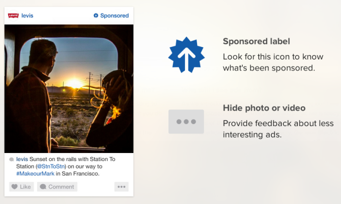 Instagram Sponsored Label Screenshot Instagram Sponsored Label Screenshot