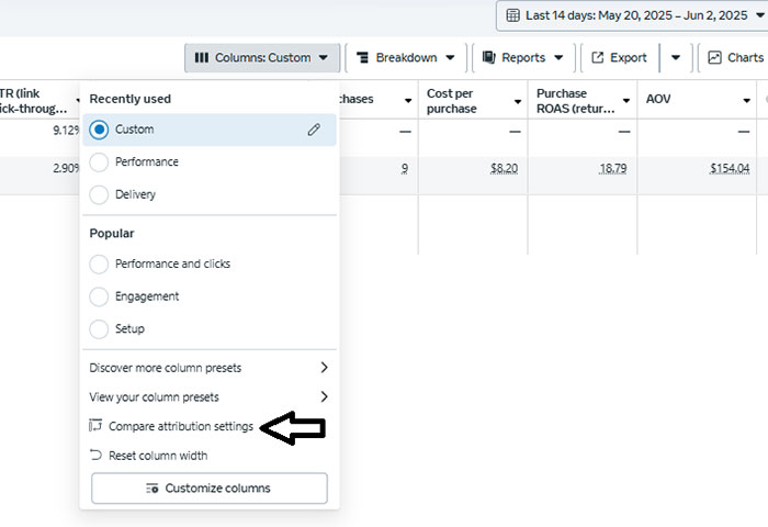 Test Meta Incremental Attribution